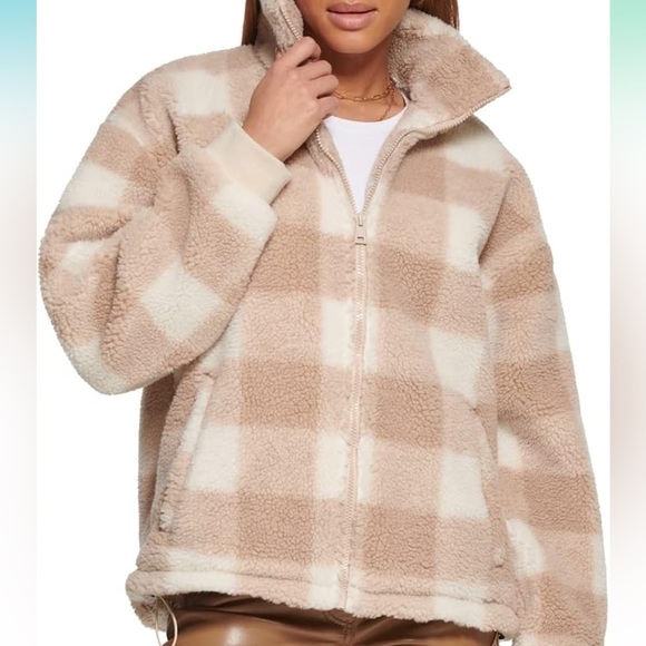 Levi's Women's Zip Up Sherpa Teddy Jacket - Large - Picture 2 of 11